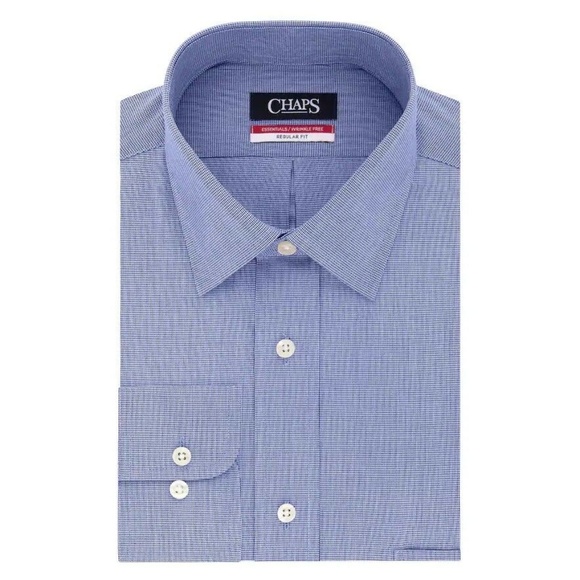 Chaps Other - Chaps Mens Essentials Check Dress Shirt size L NEW
